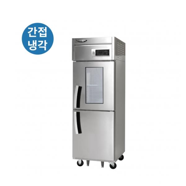 간냉식 올스텐 25BOX 업소용 냉장고 505L 상단 유리도어 (냉장2칸)